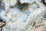 Las Choyas Coconut Geode with Druzy Quartz & Agate - Mexico #165405-1